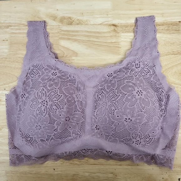 Rhonda Shear Women's Stretch Lace Leisure Bra Style#9590 - Picture 1 of 5